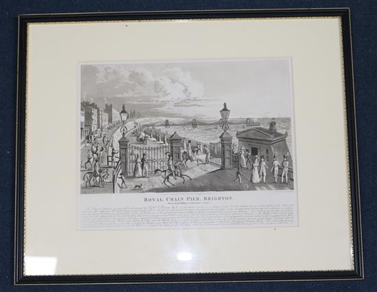 T. Sutherland Royal Chain Pier, Brighton. (Taken from Phillips Confectioner, Steine.) 9.25 x 11.75in.